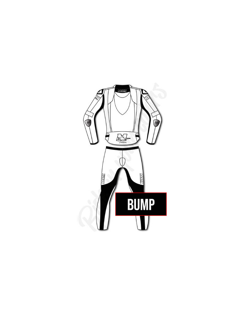 Combinaison moto en cuir de vache ou en cuir de kangourou, personnalisable, compatible airbag in&motion