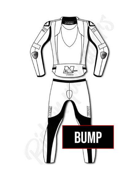 Motorcycle suit in cowhide or kangaroo leather, customizable, airbag compatible in&motion