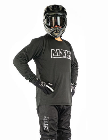 Maillot moto cross, enduro, vtt, de descente. Maillot, pantalon, gants. simple mais efficace. De qualité, à petit prix.