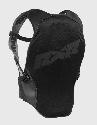 Motorcycle back protector with straps, FFM FIM approved, airback,