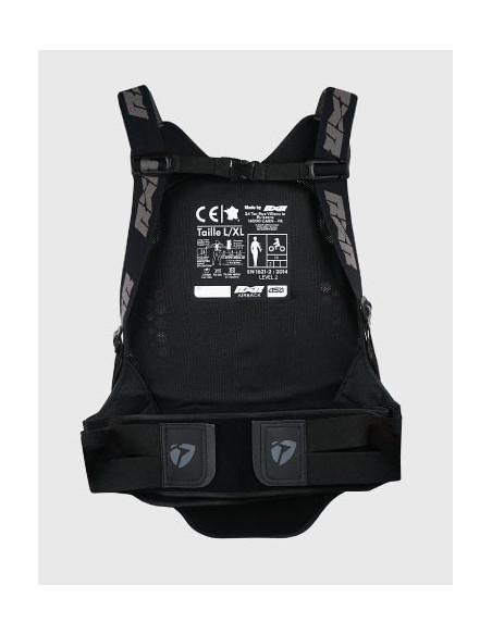 Motorcycle back protector with straps, FFM FIM approved, airback,