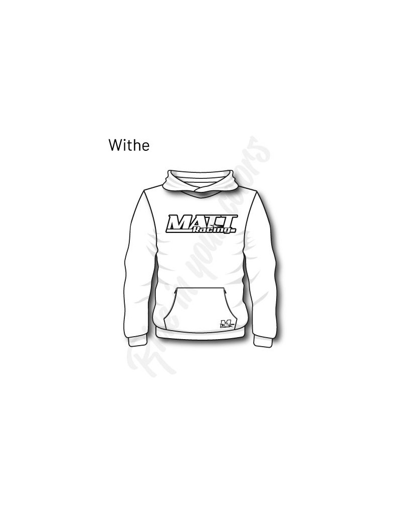 sweat capuche personnalisable matt racing pour les team, les societe, pour un cadeau, pour ce faire plaisir