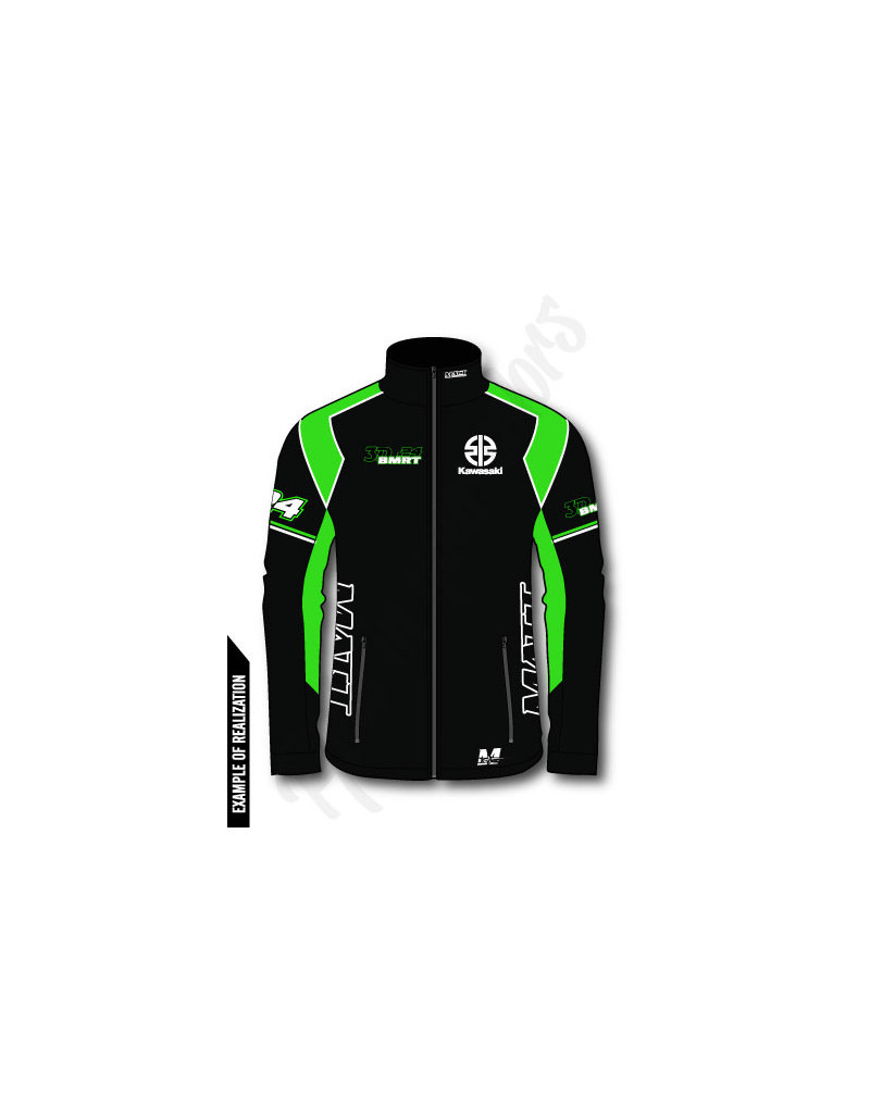 veste 100% personnalisable, polyester, team moto, ewc, veste officielle, kawasaki, honda, hoddies, sweat shirt