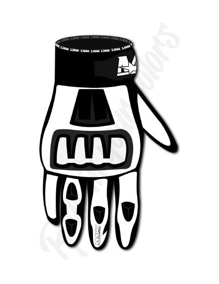 customizable short leather motorcycle gloves for the road