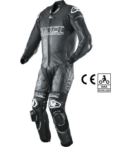 Leather motorcycle suit for road and track, standard size, quality, low price, cheap, airbag compatible