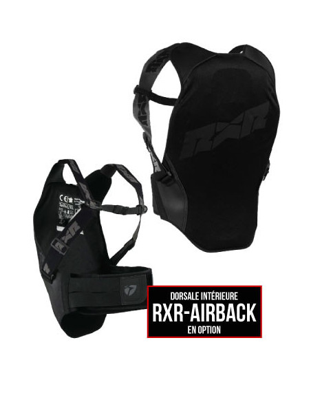 dorsale intérieure rxr airback airbag, amovible,