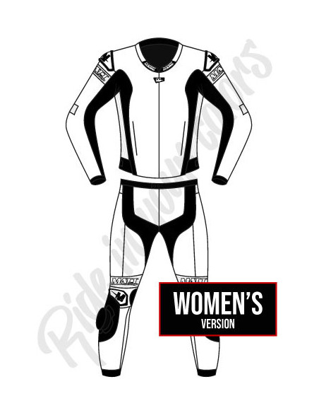 Combinaison moto en cuir de vache ou en cuir de kangourou, personnalisable, compatible airbag in&motion