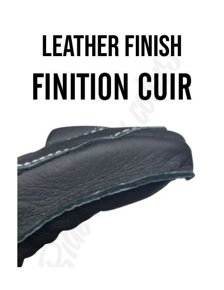 Gants moto cuir noir "BLACK EDITION" Racing