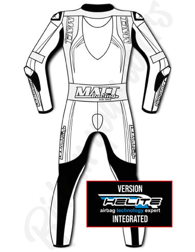 Combinaison moto en cuir de vache ou en cuir de kangourou, personnalisable, compatible airbag et airbag intégré. Validé FFM FIM
