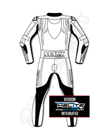 Combinaison moto en cuir de vache ou en cuir de kangourou, personnalisable, compatible airbag et airbag intégré. Validé FFM FIM