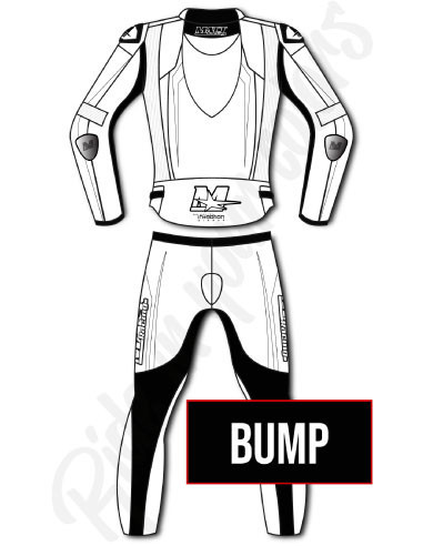 Motorcycle suit in cowhide or kangaroo leather, customizable, airbag compatible in&motion