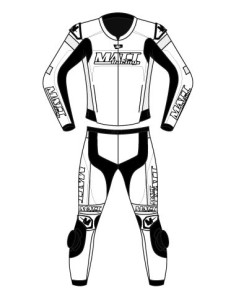 Motorcycle suit in cowhide or kangaroo leather, customizable, airbag compatible in&motion
