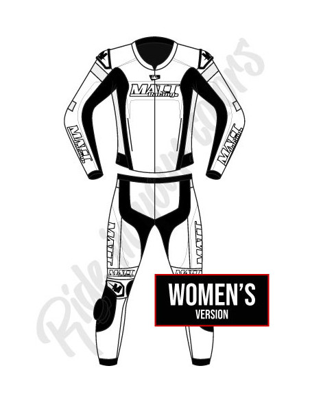 Motorcycle suit in cowhide or kangaroo leather, customizable, airbag compatible in&motion