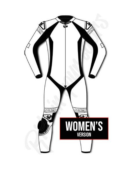 Motorcycle suit in cowhide or kangaroo leather, customizable, airbag and integrated airbag compatible. FFM FIM approved