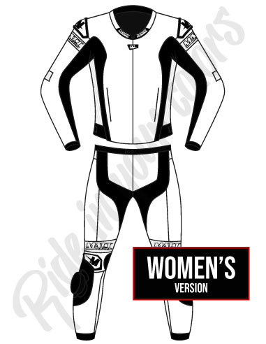 Motorcycle suit in cowhide or kangaroo leather, customizable, airbag compatible in&motion