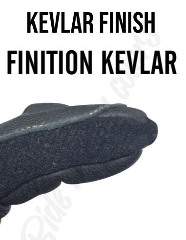 🌍 Gants moto cuir noir "BLACK EDITION" Racing