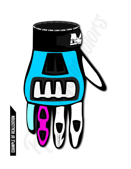 gants court moto en cuir personnalisables pour la route