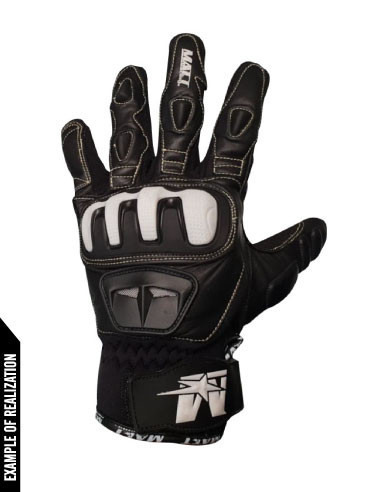 gants court moto en cuir personnalisables pour la route