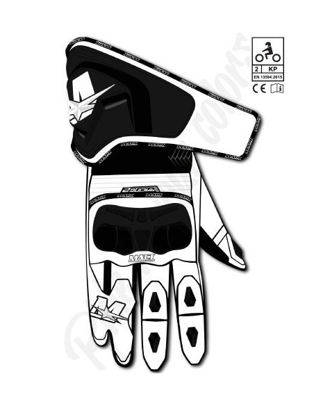 gants moto piste en cuir personnalisables ; gants racing ; pour la piste ; pour la route CE kp2