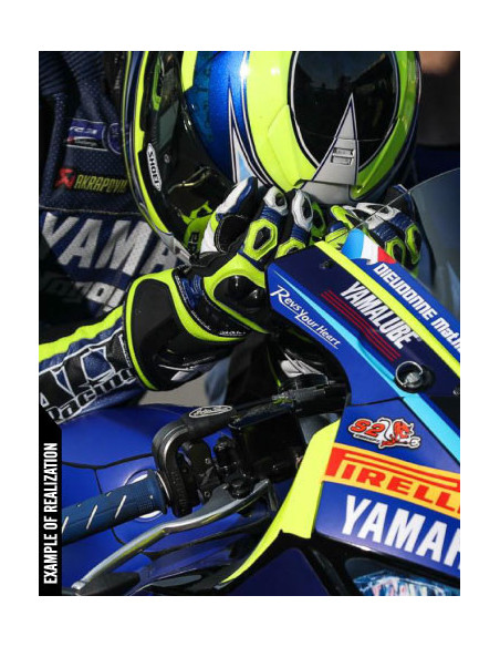 gants moto en cuir sport personnalisable