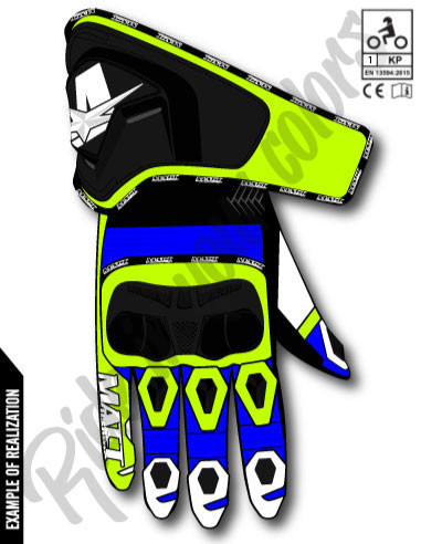 customizable sport leather motorcycle gloves