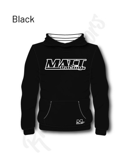 sweat capuche personnalisable matt racing pour les team, les societe, pour un cadeau, pour ce faire plaisir