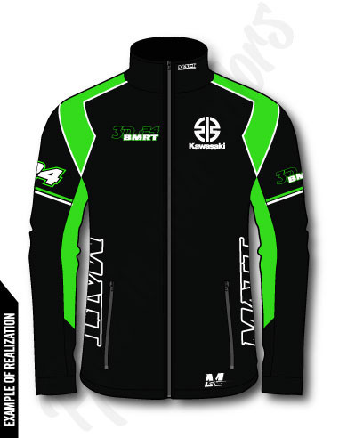 veste 100% personnalisable, polyester, team moto, ewc, veste officiel, kawasaki, honda, hoddies, sweat shirt