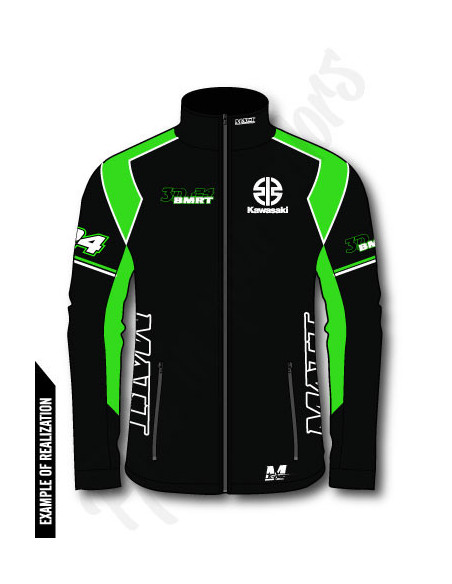 veste 100% personnalisable, polyester, team moto, ewc, veste officiel, kawasaki, honda, hoddies, sweat shirt