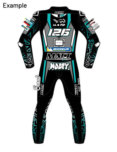 100% customizable "GP" motorcycle leather suit