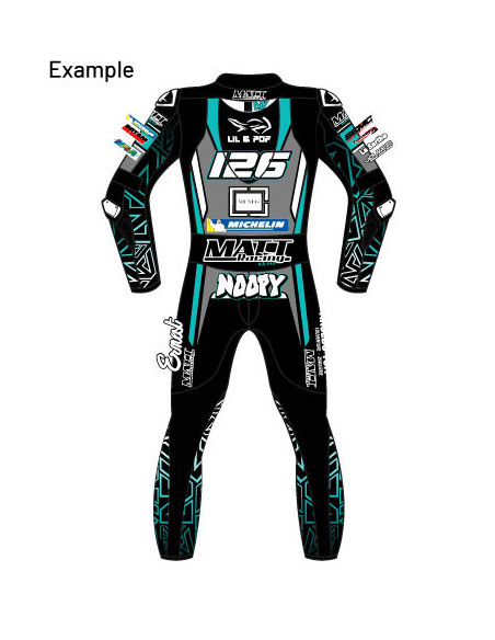100% customizable "GP" motorcycle leather suit