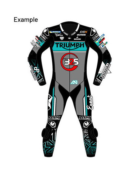 Motorcycle suit in cowhide or kangaroo leather, customizable, airbag and integrated airbag compatible. FFM FIM approved