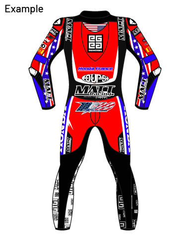 100% customizable "GP" motorcycle leather suit