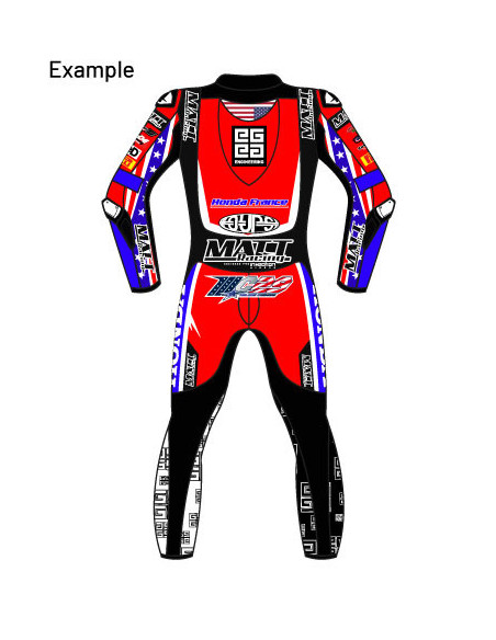 100% customizable "GP" motorcycle leather suit