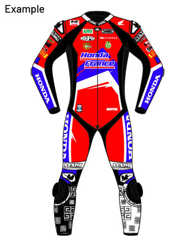 100% customizable "GP" motorcycle leather suit
