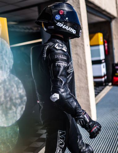 "BLACK EDITION" leather motorcycle suit - 1-piece -