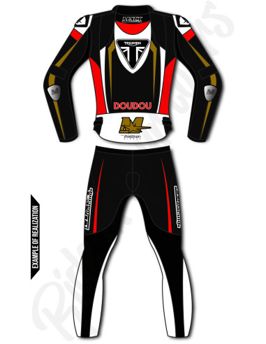 Combinaison cuir moto 2 pièces personnalisable "ROAD MERCURY"