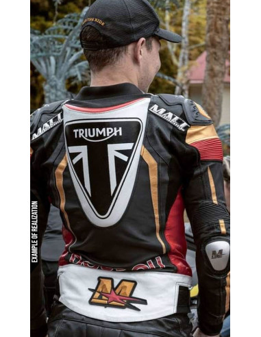 Combinaison cuir moto 2 pièces personnalisable "ROAD MERCURY"