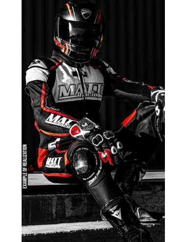 Combinaison cuir moto 2 pièces personnalisable "ROAD MERCURY"