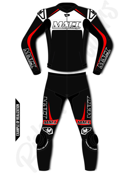 Combinaison cuir moto 2 pièces personnalisable "ROAD MERCURY"