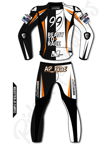 Combinaison cuir moto 2 pièces "ROAD GP" 100% personnalisable