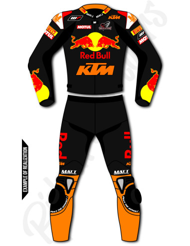 100% customizable ROAD GP motorcycle leather suit, 2 pièces