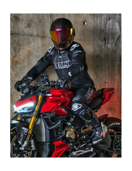 Combinaison moto 2 pièces en cuir pour route et circuit, taille standard, de qualité, à petit prix, pas cher