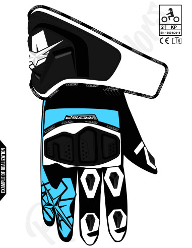 Customizable leather track motorcycle gloves; racing gloves; for the track; for the road; CE KP2