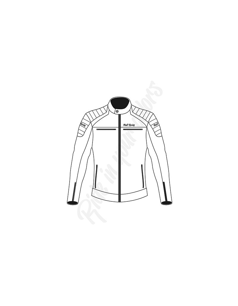 veste moto en cuir personnalisable pour motard et 2 roues