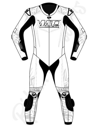 Combinaison moto en cuir de vache ou en cuir de kangourou, personnalisable, compatible airbag et airbag intégré. Validé FFM FIM