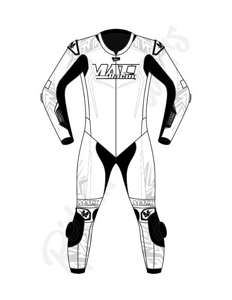 Combinaison moto en cuir de vache ou en cuir de kangourou, personnalisable, compatible airbag et airbag intégré. Validé FFM FIM