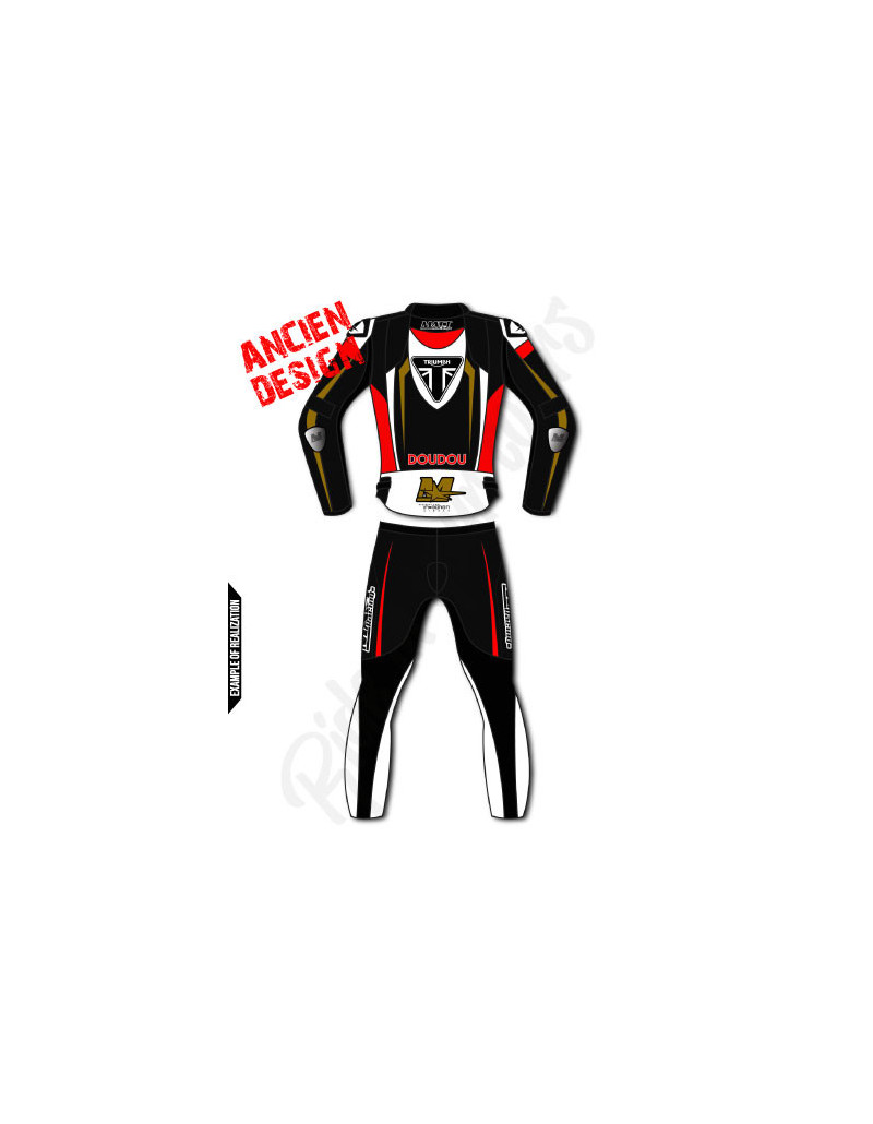 Combinaison cuir moto 2 pièces personnalisable "ROAD MERCURY"