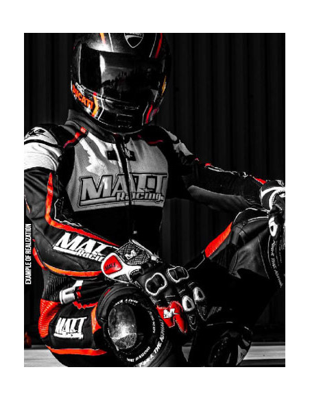 Combinaison cuir moto 2 pièces personnalisable "ROAD MERCURY"