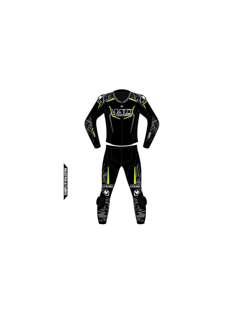Combinaison cuir moto 2 pièces personnalisable "ROAD MERCURY"