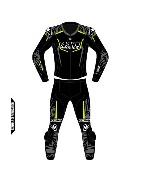 Combinaison cuir moto 2 pièces personnalisable "ROAD MERCURY"